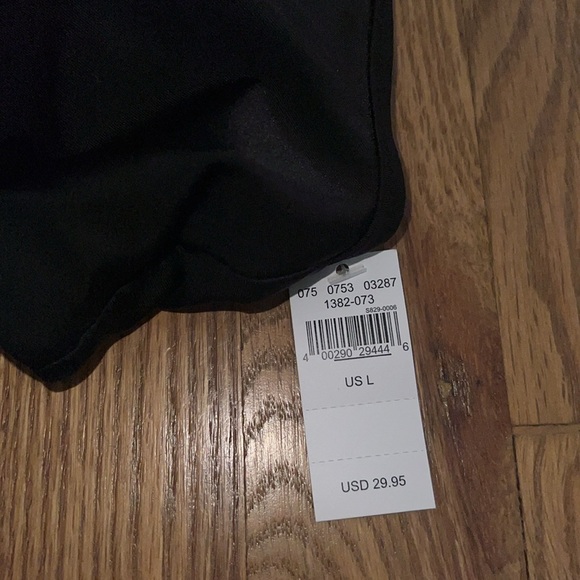 NWT Aerie Black Wrap Around Bikini Top Scoop Encolure Degagee Size L - Picture 6 of 8